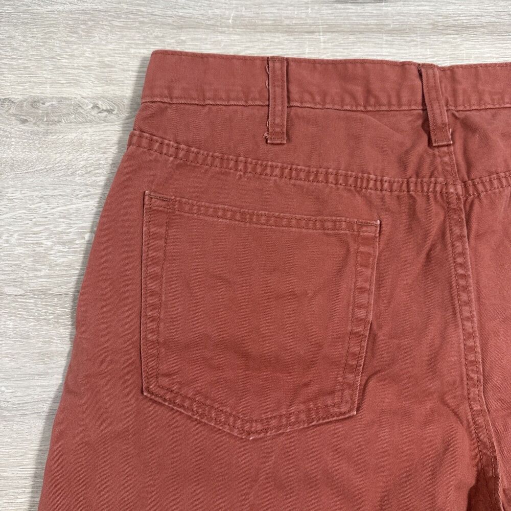 Old Navy Shorts Men’s 36 Red Rust Cotton Cut Off Raw Hem 5 Pocket - Picture 7 of 12